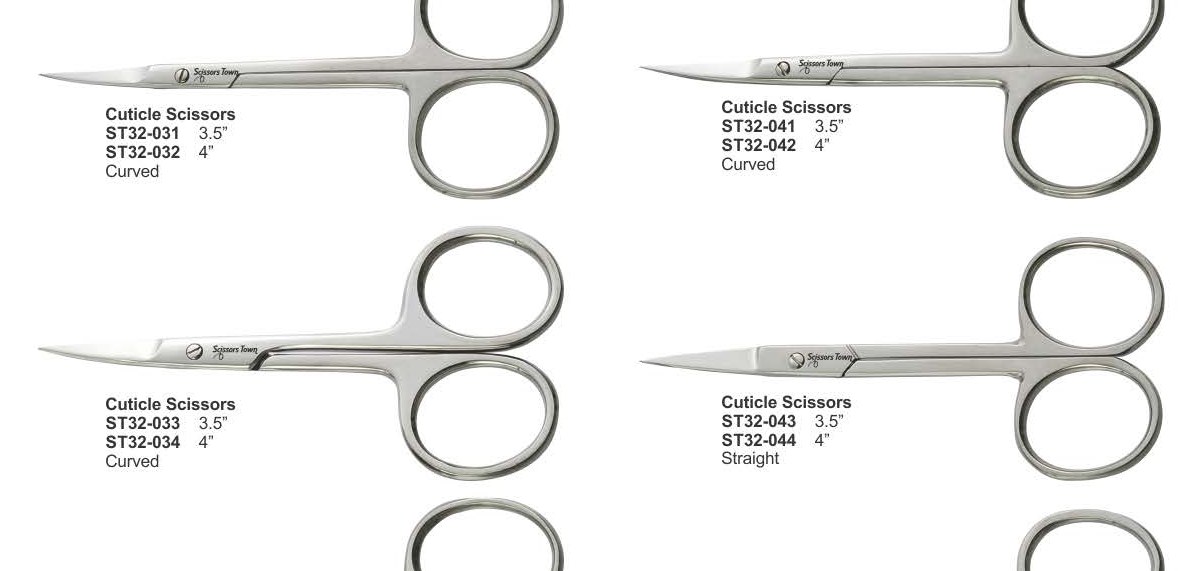 Curved vs Straight Cuticle Scissors
