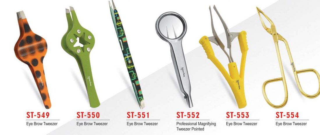 Special eyebrow tweezer designs ST-549 to ST-554