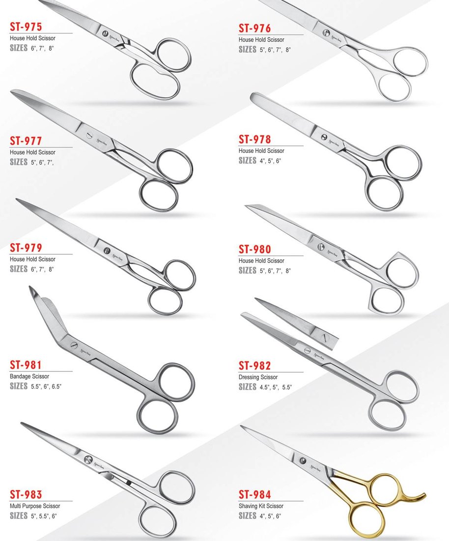 Household scissors ST-975 to ST-984
