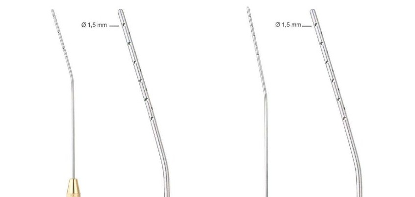 Liposuction cannula sets: types, holes, sizes and fittings