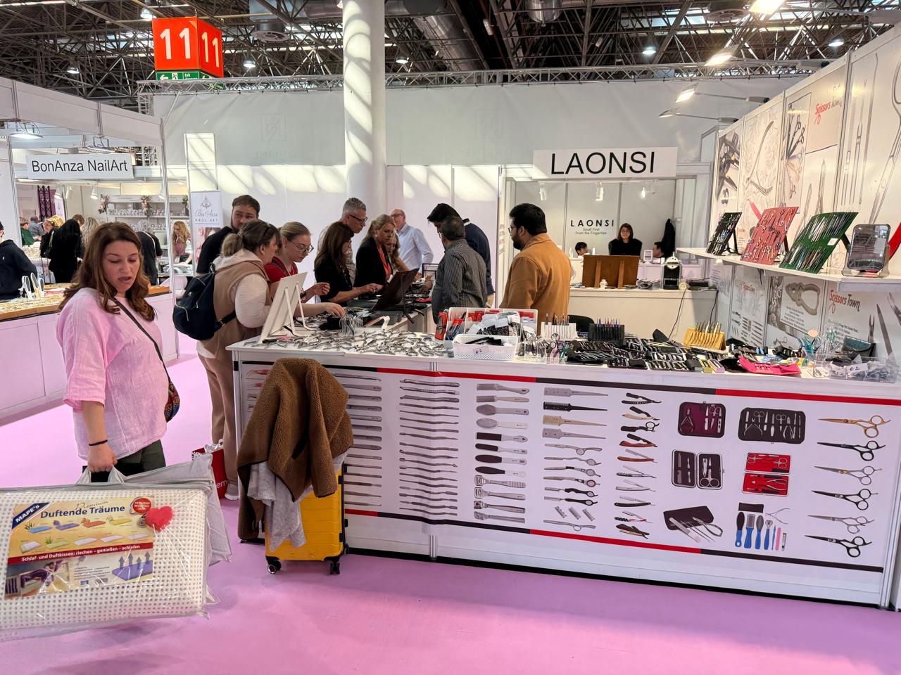Visitors explore our beauty instruments and speak with the team. Beauty Düsseldorf 2025.