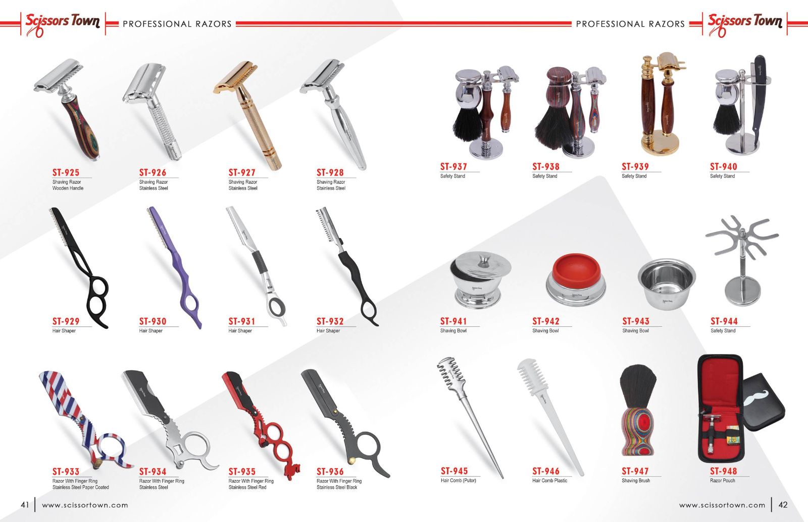 Scissors Town shaving & barber accessories – catalogue page 1
