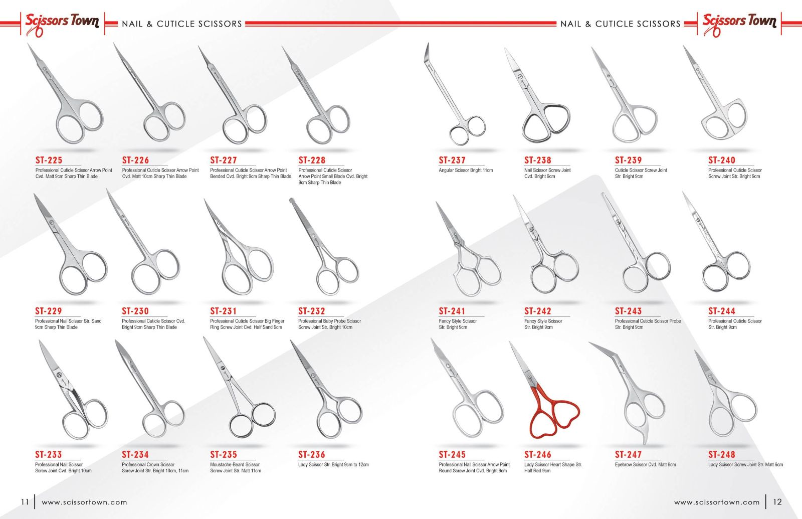 Scissors Town cuticle & nail scissors – catalogue page 2
