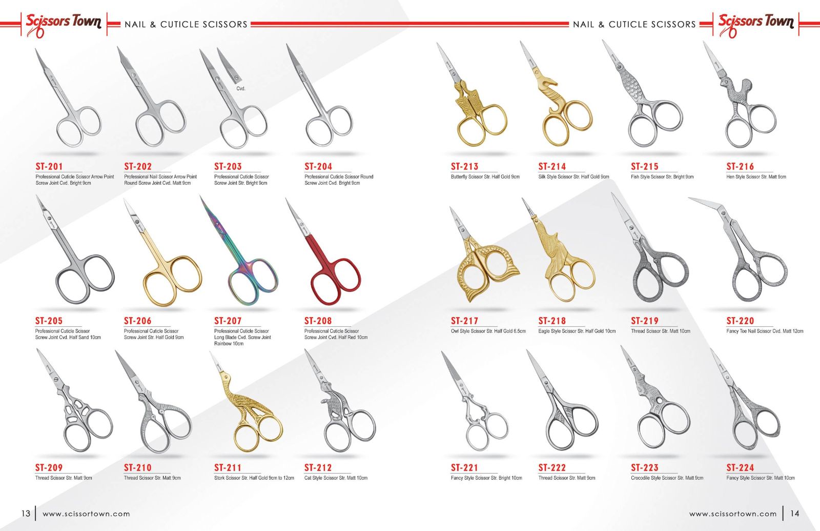 Scissors Town cuticle & nail scissors – catalogue page 3