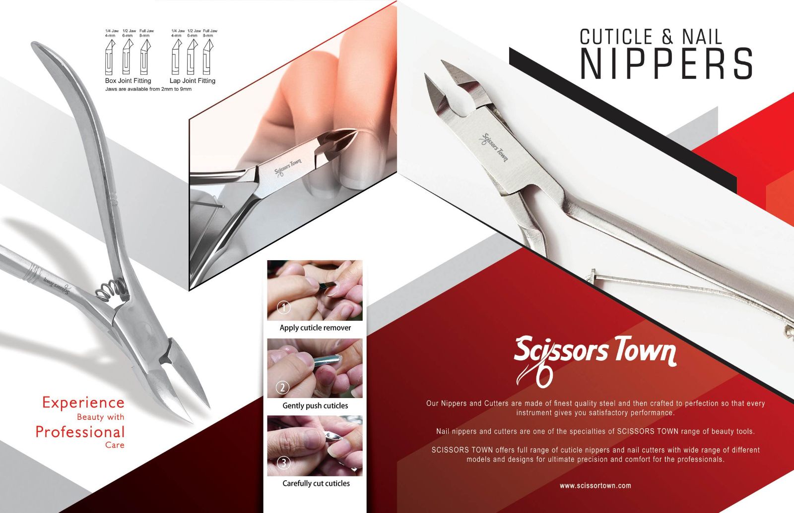 Scissors Town cuticle & nail nippers – catalogue page 1