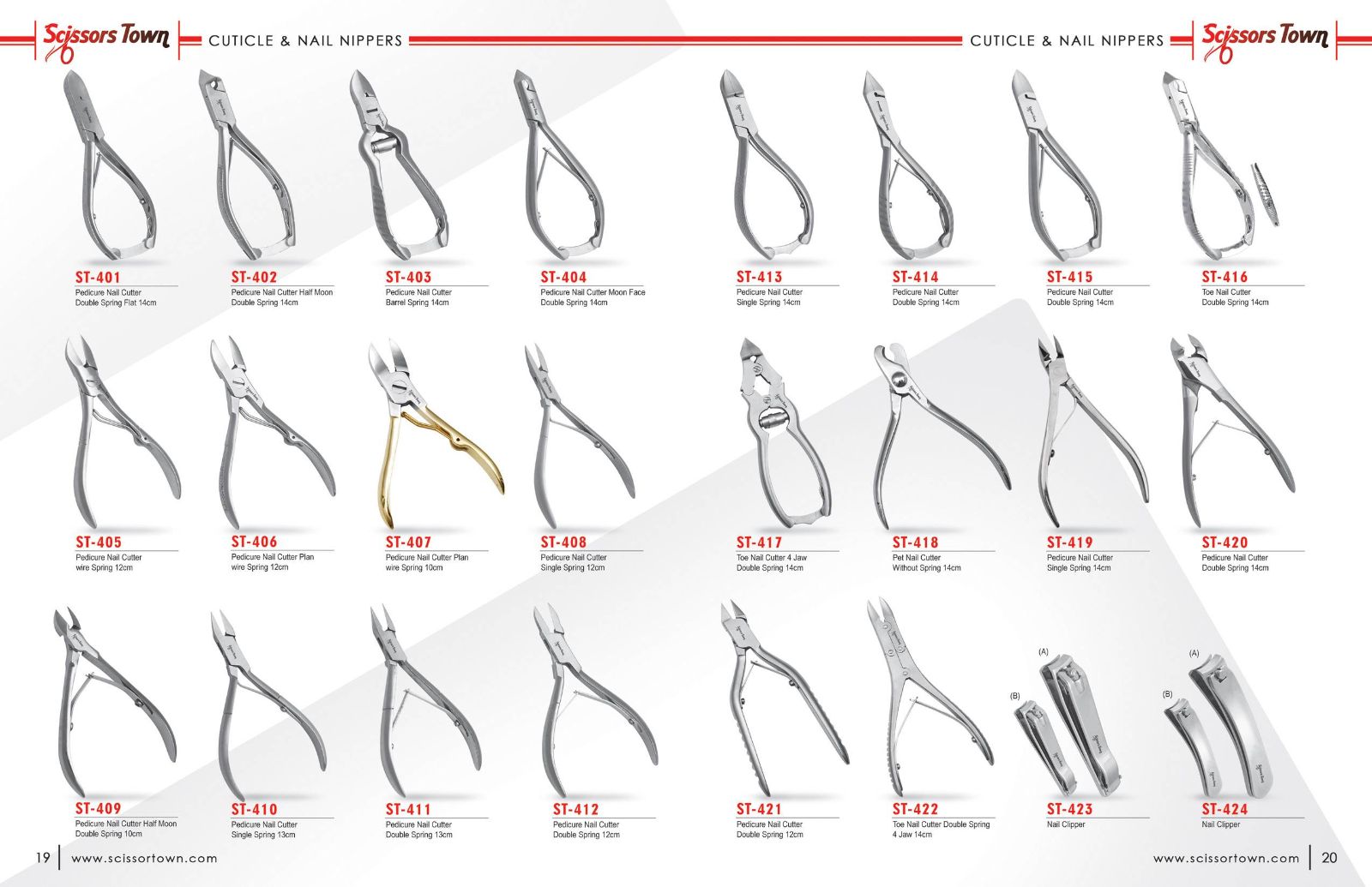 Scissors Town cuticle & nail nippers – catalogue page 3