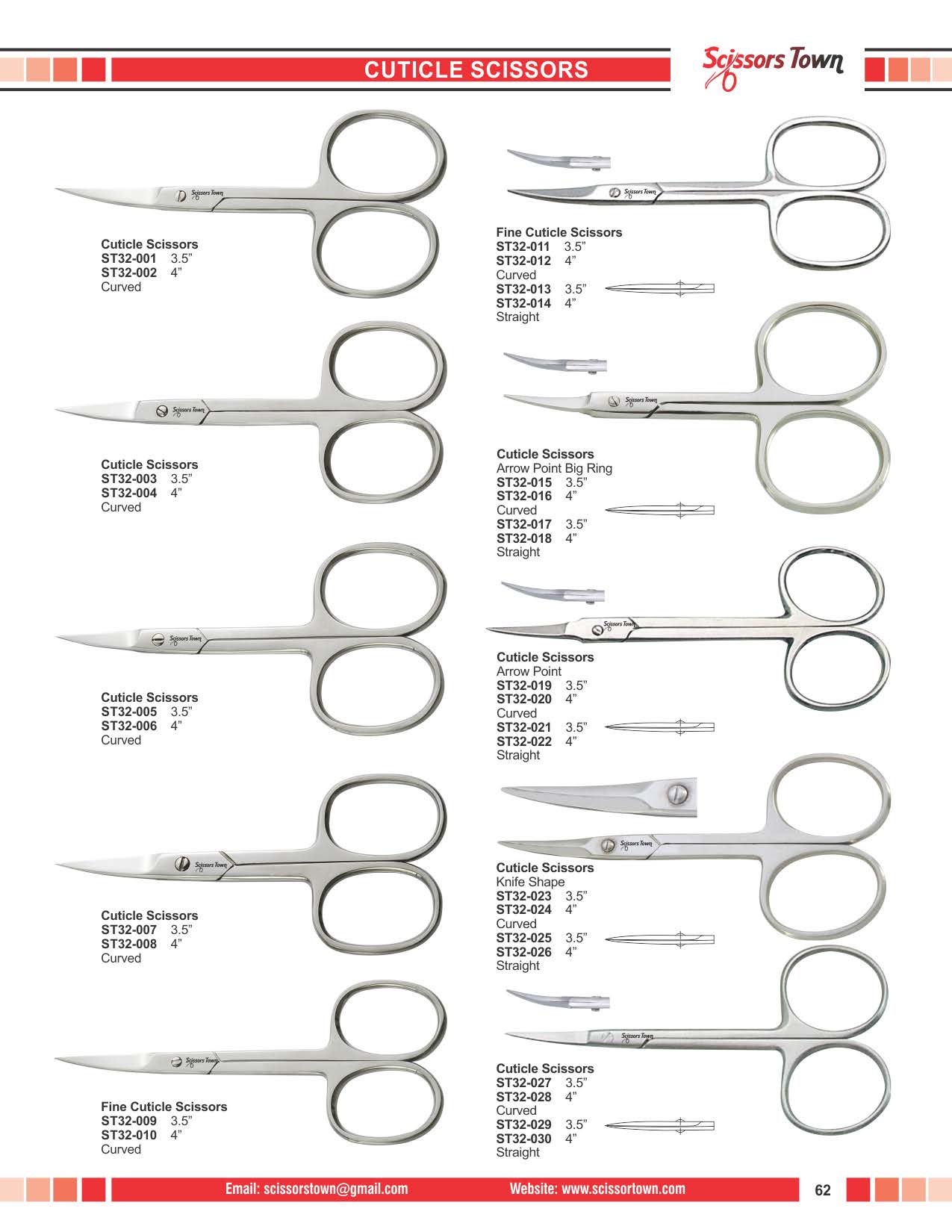 Scissors Town cuticle & nail scissors – beauty catalogue page 73