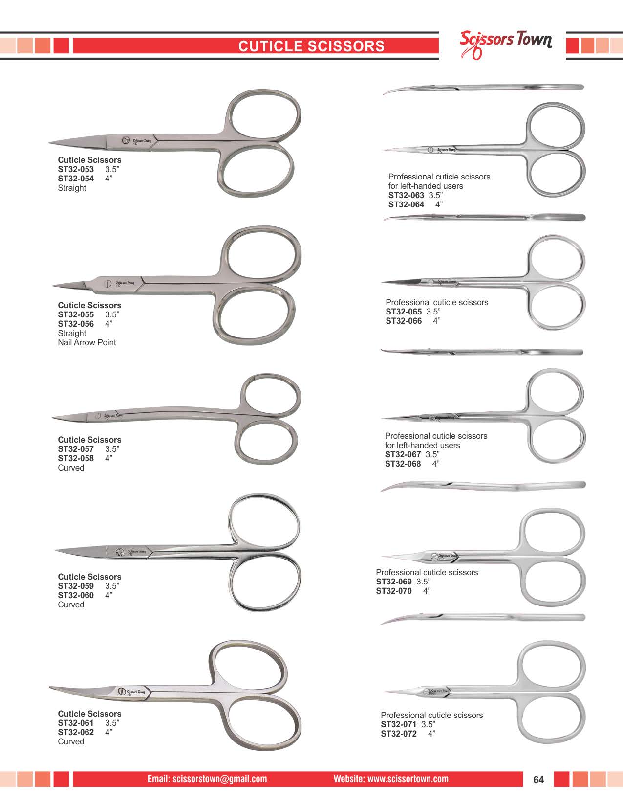 Scissors Town cuticle & nail scissors – beauty catalogue page 75