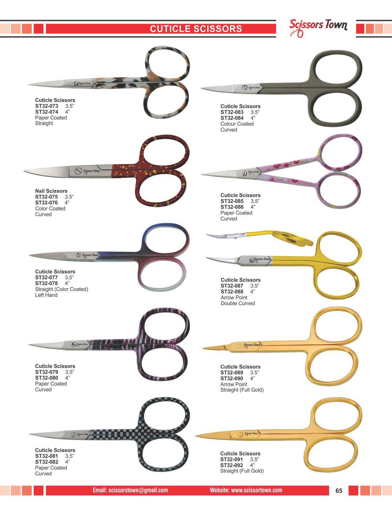 Scissors Town cuticle & nail scissors – beauty catalogue page 76