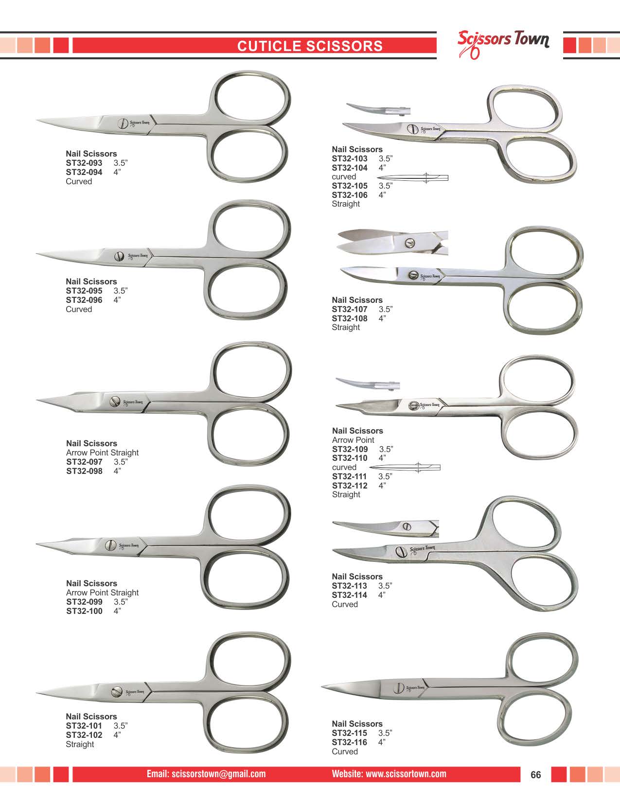 Scissors Town cuticle & nail scissors – beauty catalogue page 77