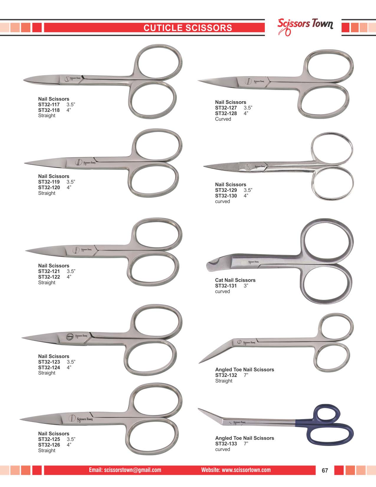 Scissors Town cuticle & nail scissors – beauty catalogue page 78
