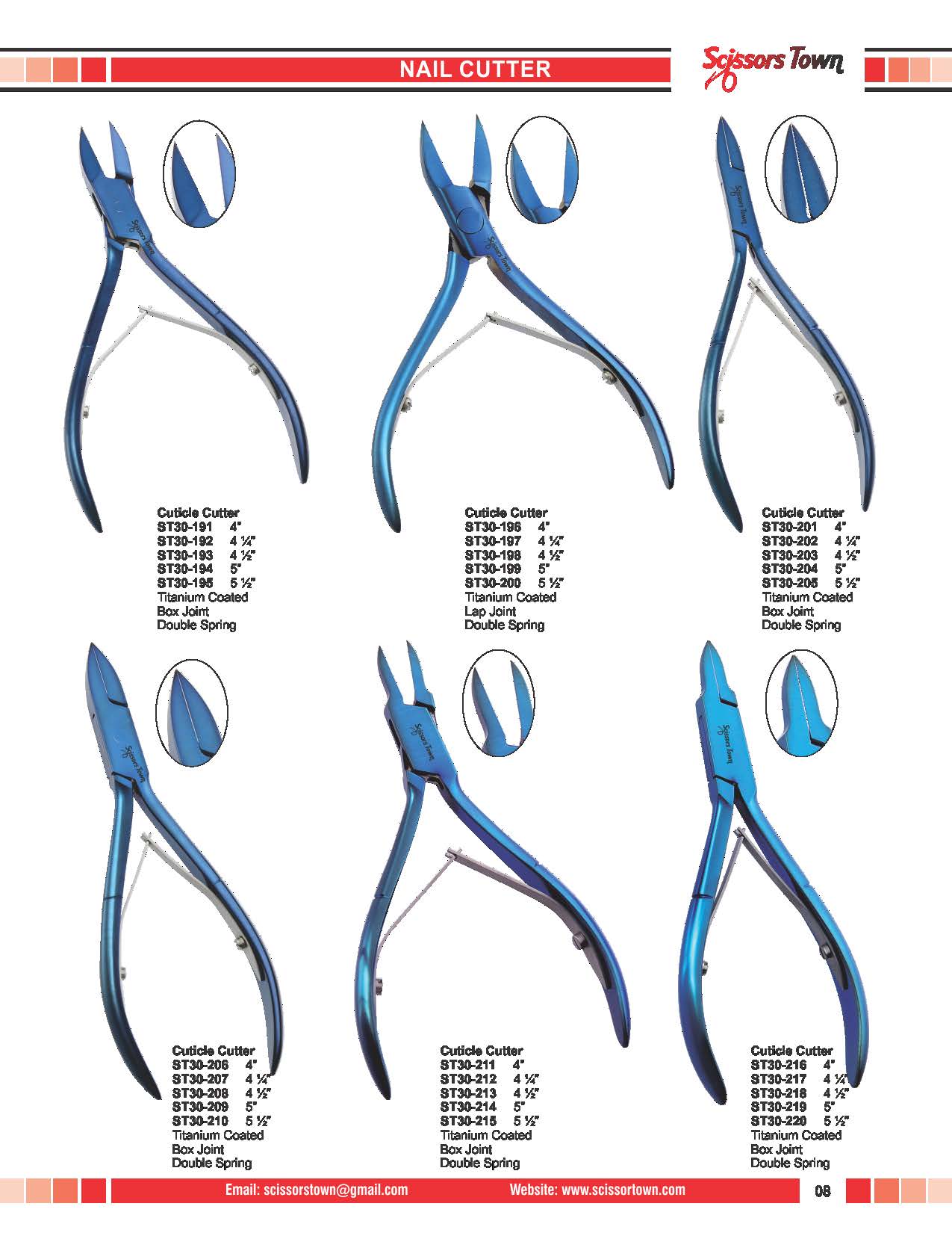 Scissors Town cuticle & nail nippers – beauty catalogue page 15