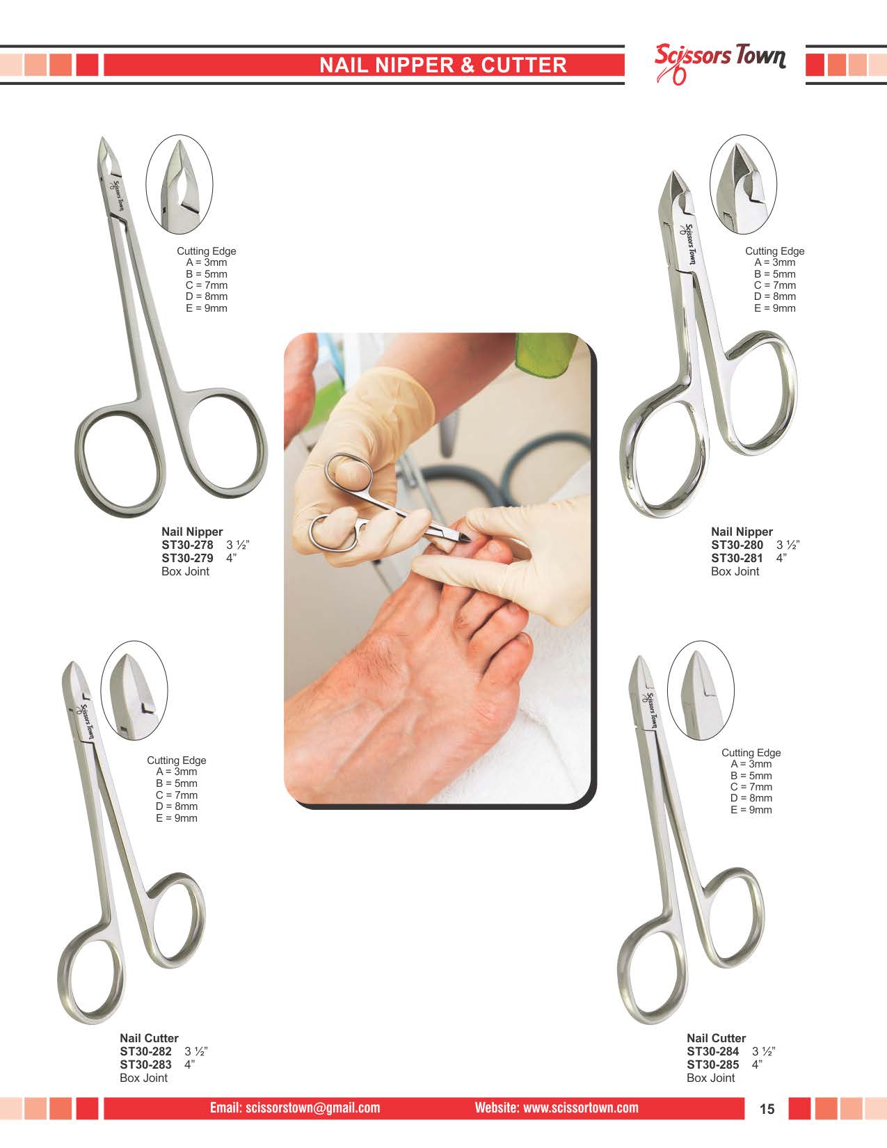 Scissors Town cuticle & nail nippers – beauty catalogue page 24