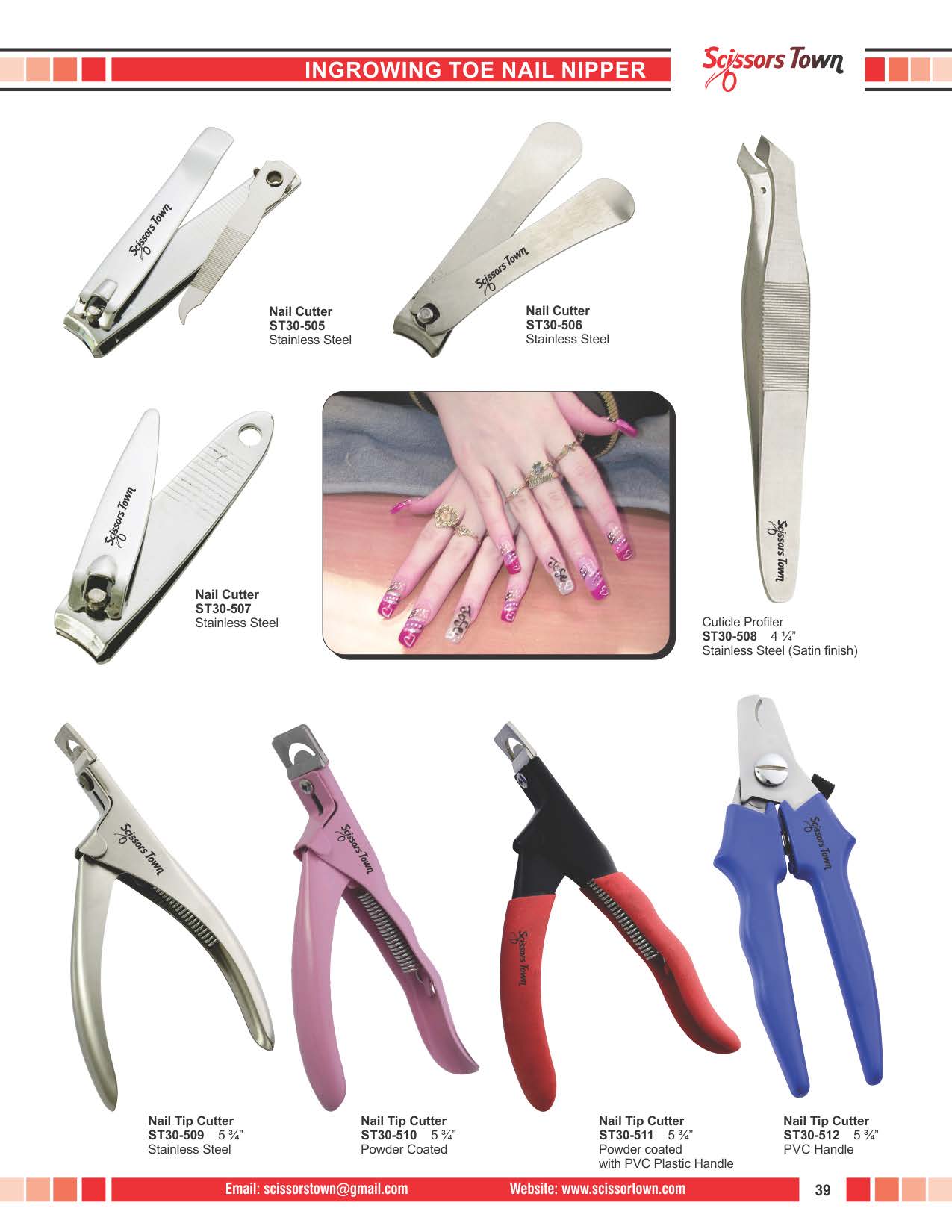 Scissors Town cuticle & nail nippers – beauty catalogue page 48