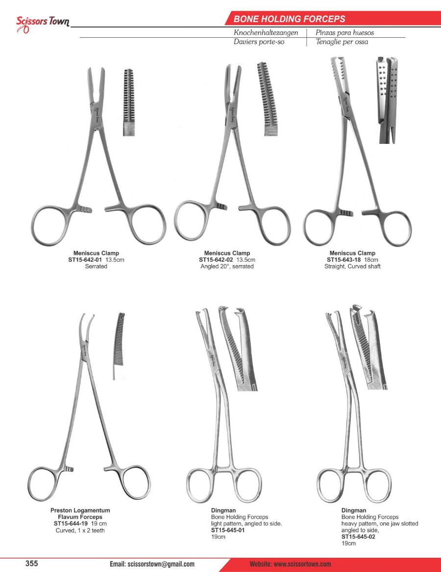 Scissors Town bone surgery instruments – catalogue page 55