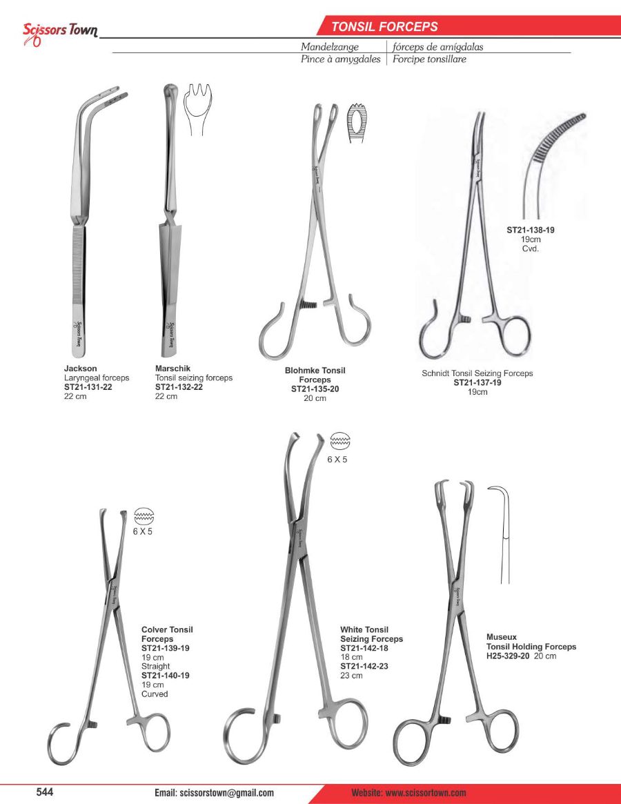 Scissors Town ent instruments – catalogue page 51
