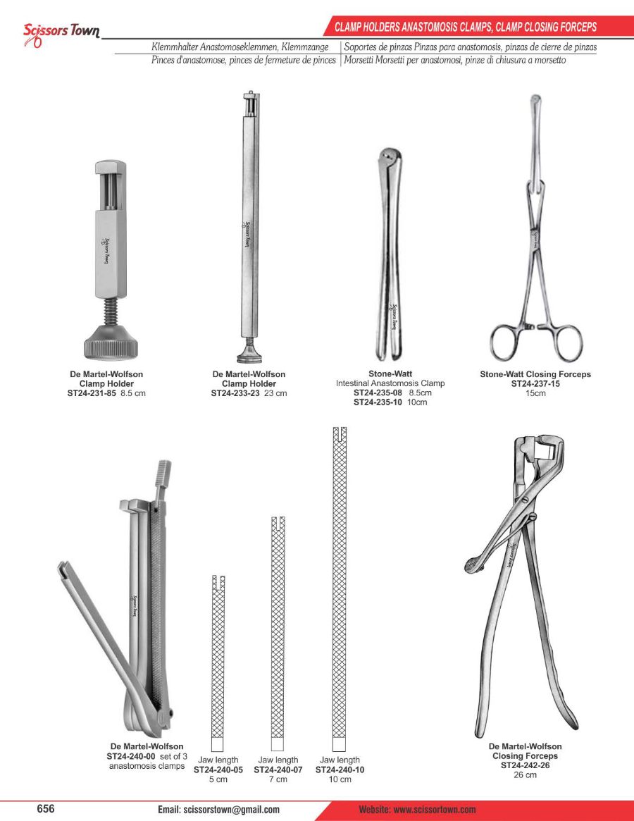 Scissors Town intestinal & rectal instruments – catalogue page 15