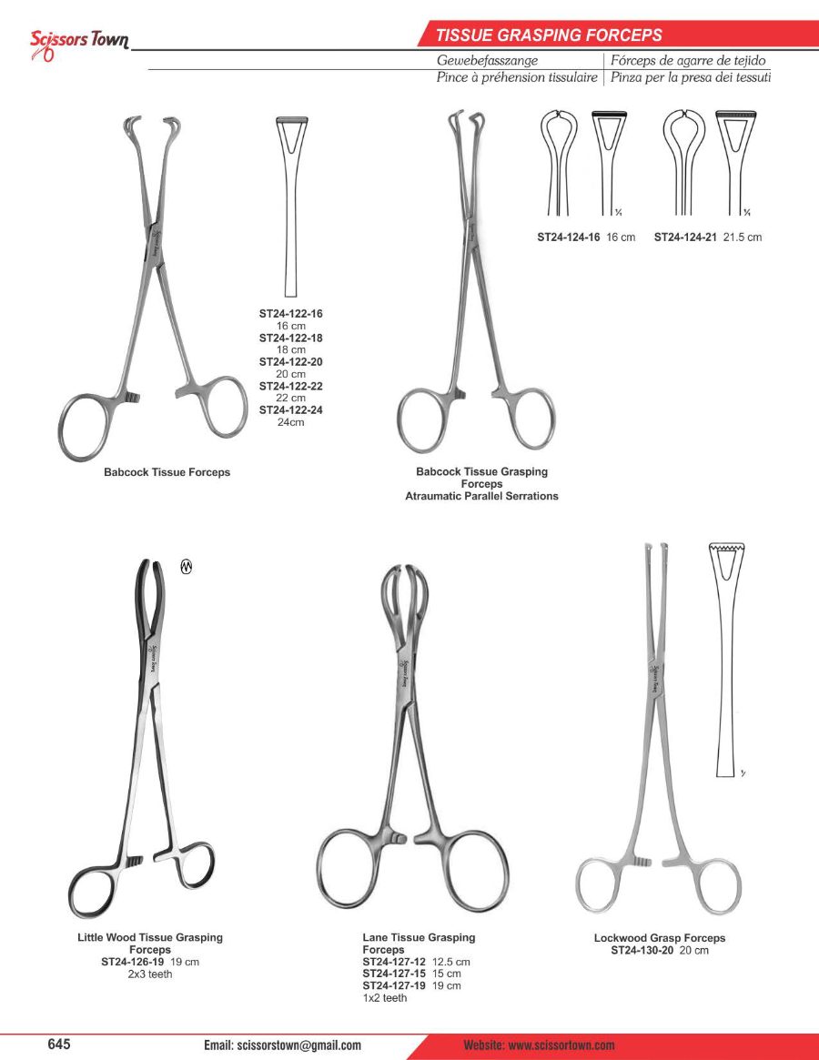 Scissors Town intestinal & rectal instruments – catalogue page 4