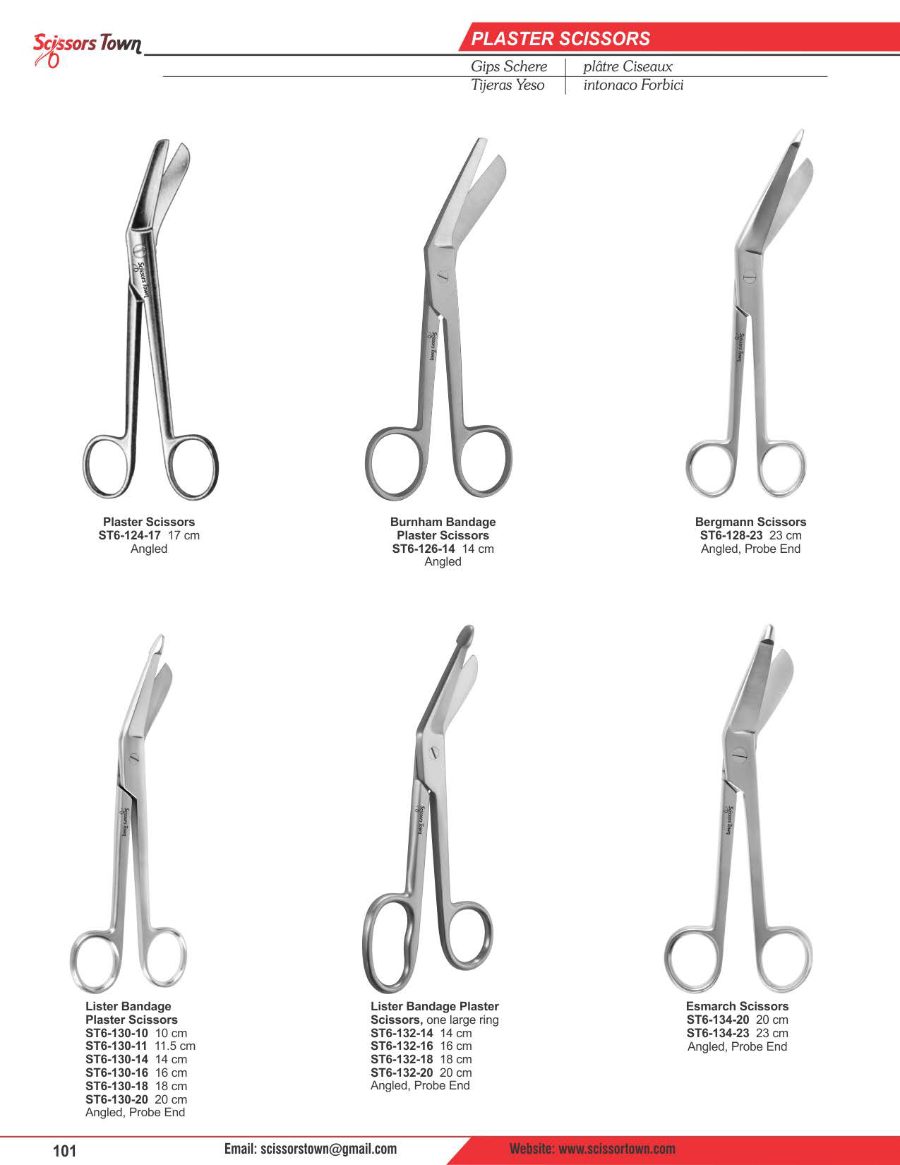 Scissors Town plaster saws, shears & spreaders – catalogue page 2