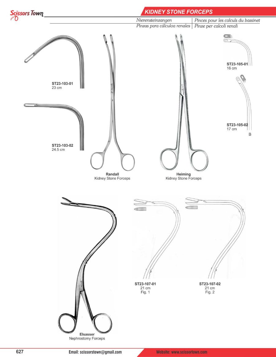 Scissors Town urology instruments – catalogue page 3